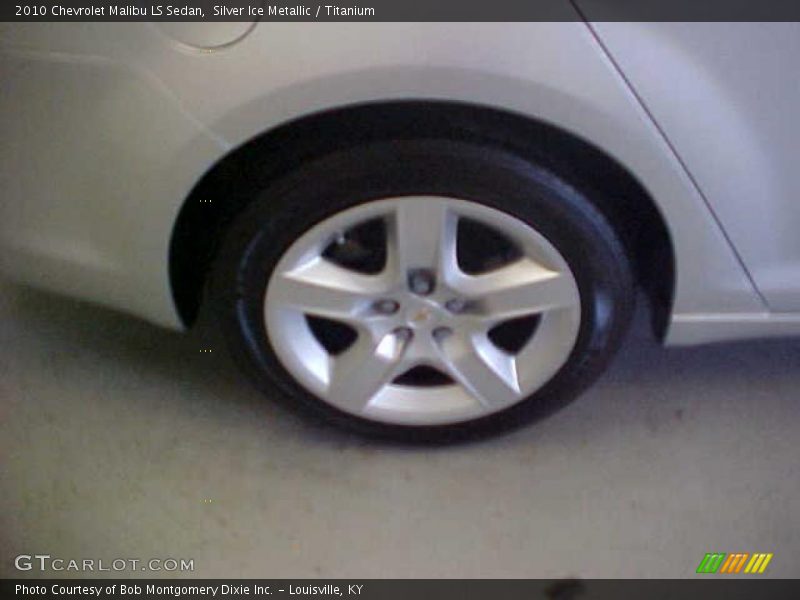 Silver Ice Metallic / Titanium 2010 Chevrolet Malibu LS Sedan