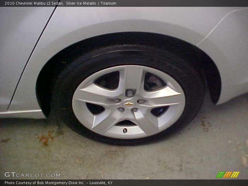 Silver Ice Metallic / Titanium 2010 Chevrolet Malibu LS Sedan