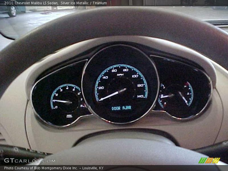 Silver Ice Metallic / Titanium 2010 Chevrolet Malibu LS Sedan