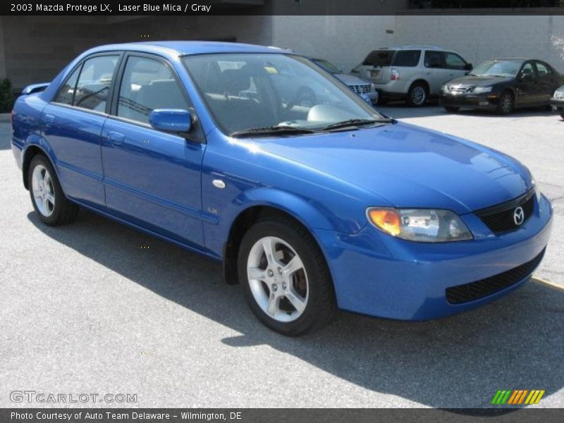 Laser Blue Mica / Gray 2003 Mazda Protege LX