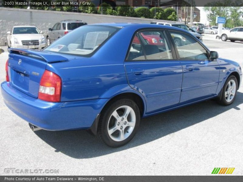 Laser Blue Mica / Gray 2003 Mazda Protege LX