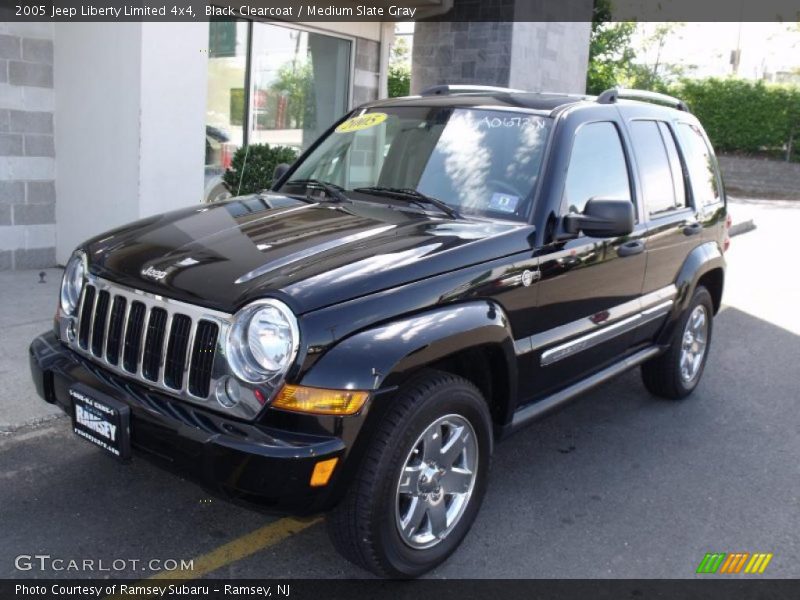 Black Clearcoat / Medium Slate Gray 2005 Jeep Liberty Limited 4x4