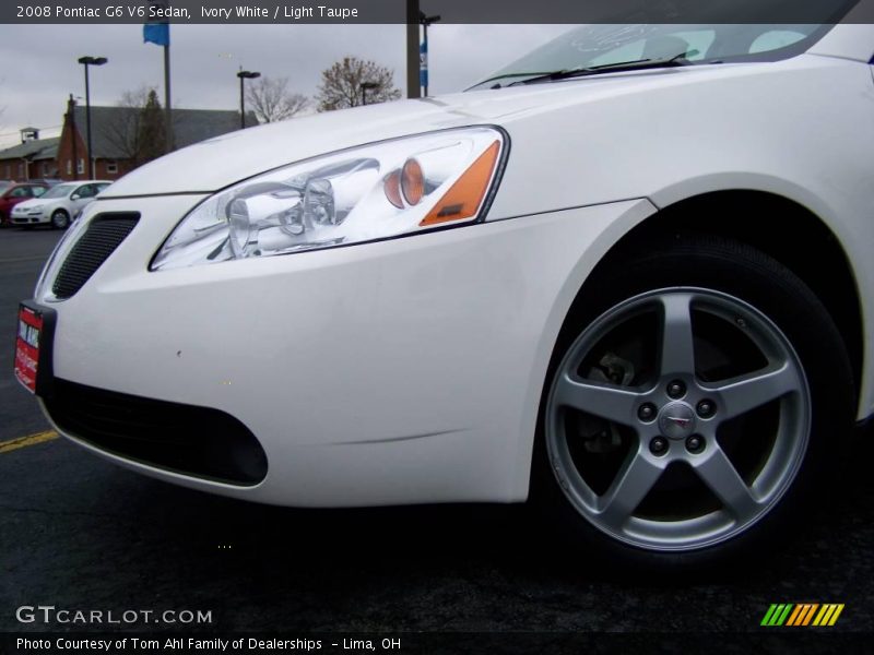 Ivory White / Light Taupe 2008 Pontiac G6 V6 Sedan