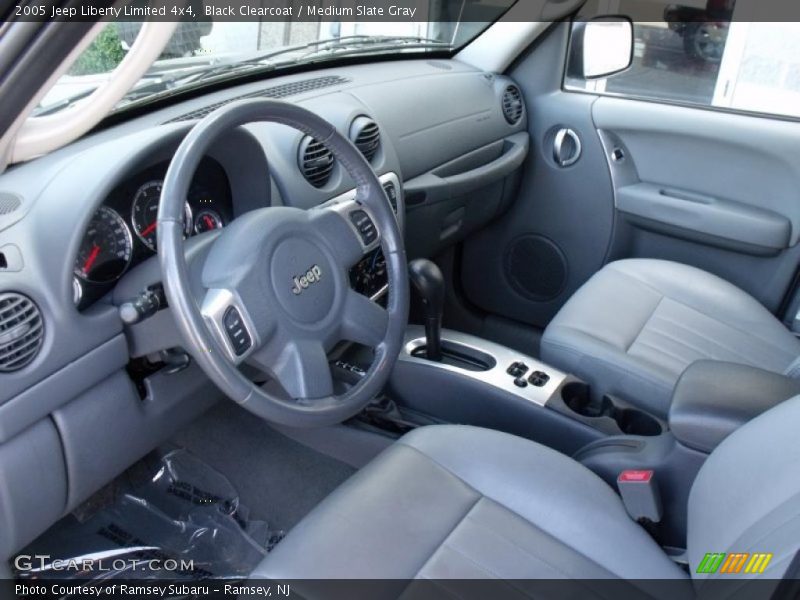 Black Clearcoat / Medium Slate Gray 2005 Jeep Liberty Limited 4x4