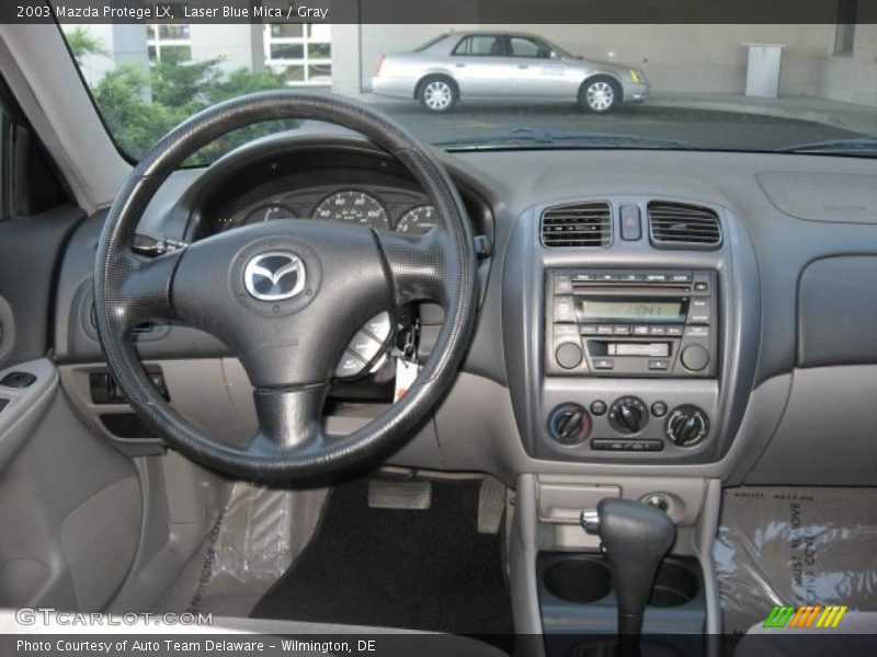 Laser Blue Mica / Gray 2003 Mazda Protege LX