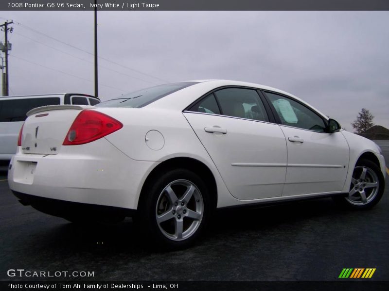 Ivory White / Light Taupe 2008 Pontiac G6 V6 Sedan
