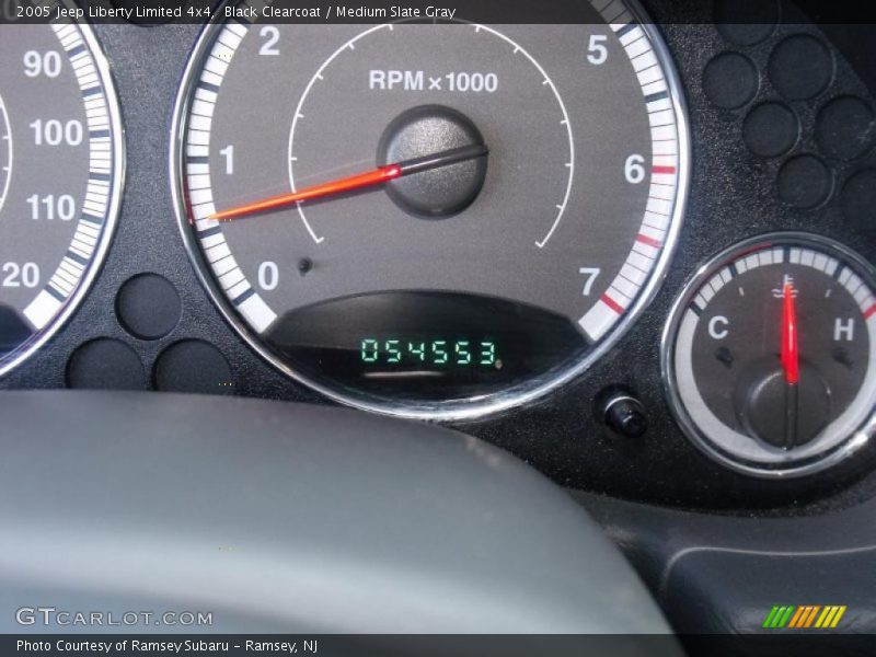 Black Clearcoat / Medium Slate Gray 2005 Jeep Liberty Limited 4x4