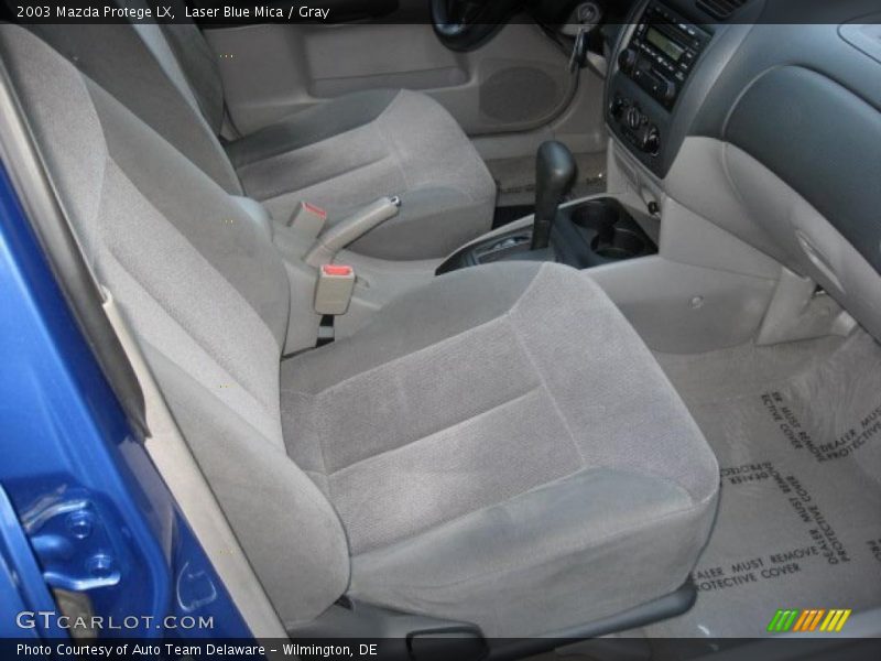 Laser Blue Mica / Gray 2003 Mazda Protege LX