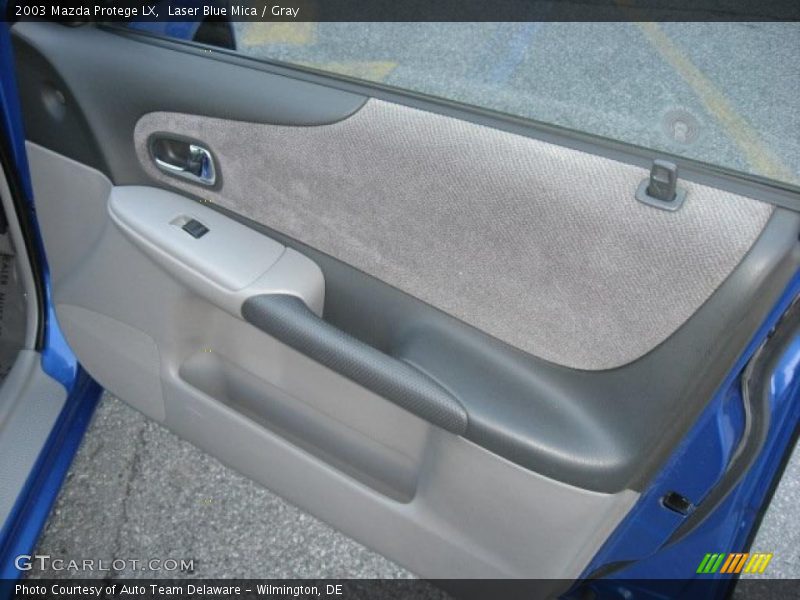 Laser Blue Mica / Gray 2003 Mazda Protege LX
