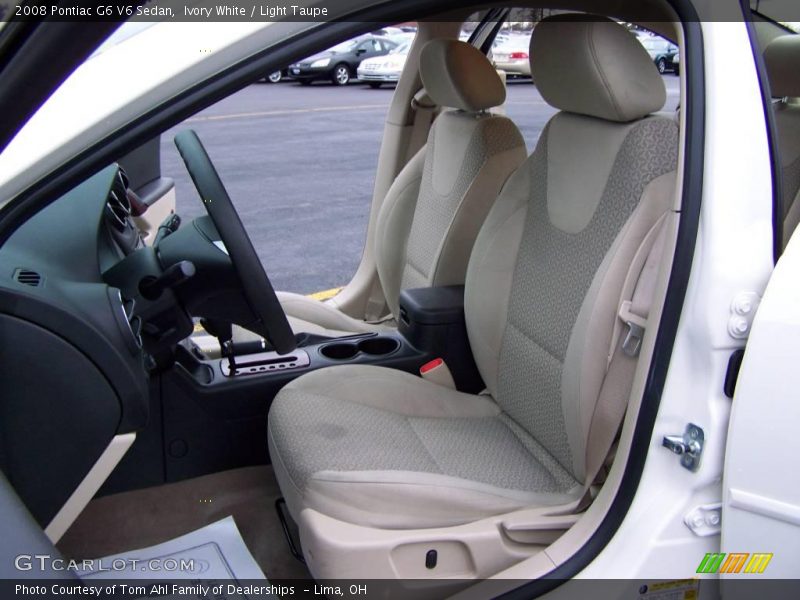 Ivory White / Light Taupe 2008 Pontiac G6 V6 Sedan
