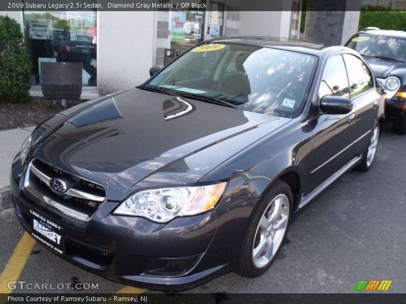 Diamond Gray Metallic / Off Black 2009 Subaru Legacy 2.5i Sedan