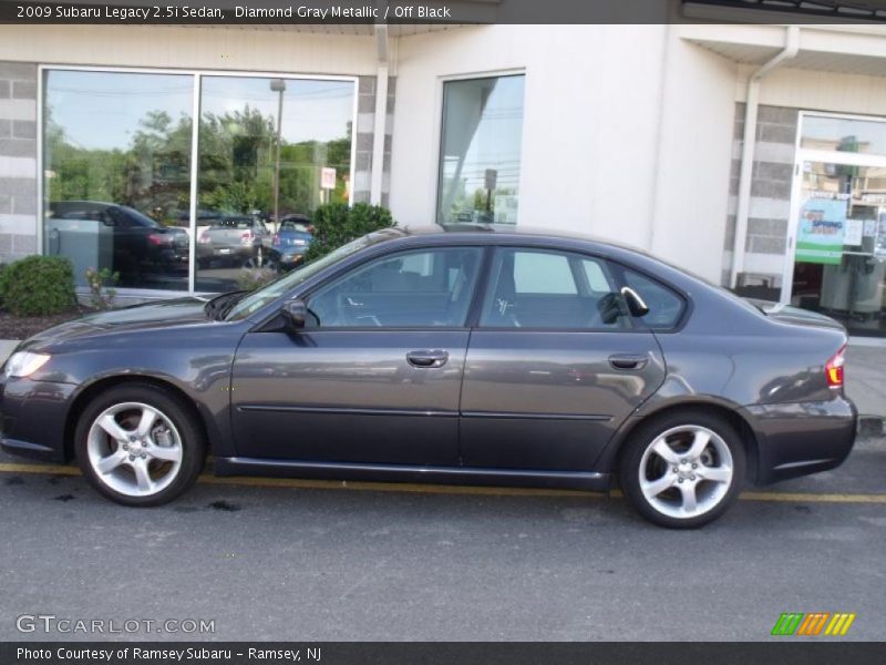 Diamond Gray Metallic / Off Black 2009 Subaru Legacy 2.5i Sedan