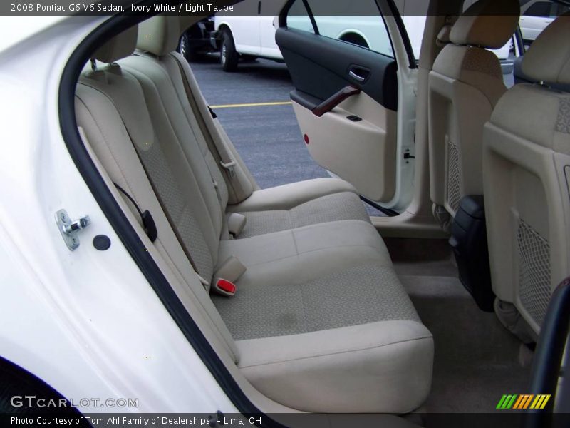 Ivory White / Light Taupe 2008 Pontiac G6 V6 Sedan