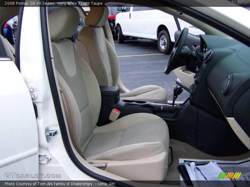 Ivory White / Light Taupe 2008 Pontiac G6 V6 Sedan