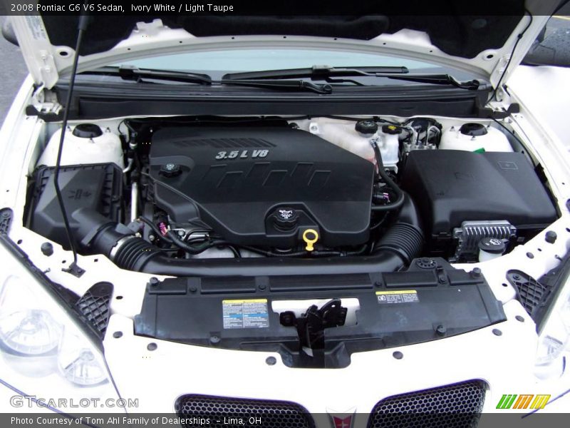 Ivory White / Light Taupe 2008 Pontiac G6 V6 Sedan