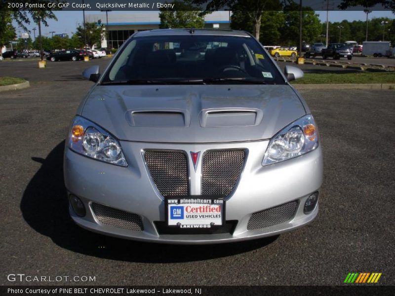 Quicksilver Metallic / Ebony 2009 Pontiac G6 GXP Coupe