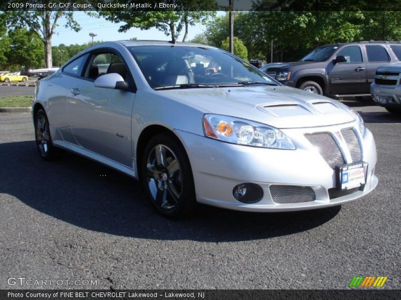 Quicksilver Metallic / Ebony 2009 Pontiac G6 GXP Coupe