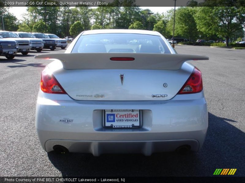 Quicksilver Metallic / Ebony 2009 Pontiac G6 GXP Coupe