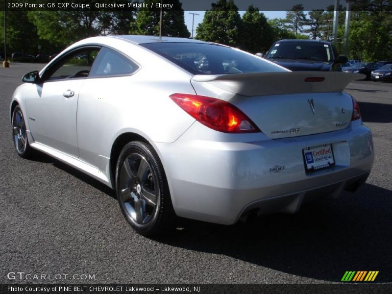 Quicksilver Metallic / Ebony 2009 Pontiac G6 GXP Coupe