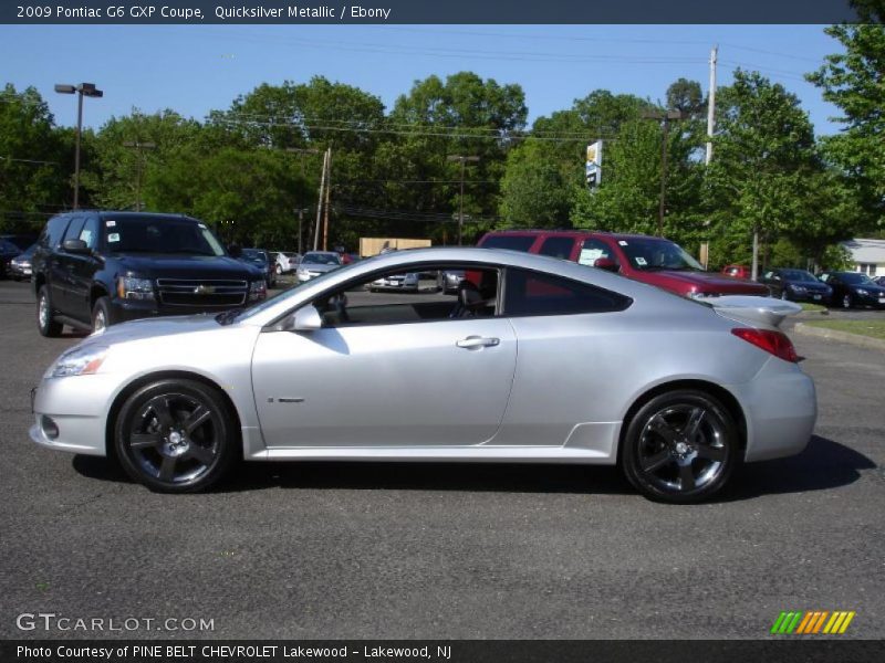Quicksilver Metallic / Ebony 2009 Pontiac G6 GXP Coupe