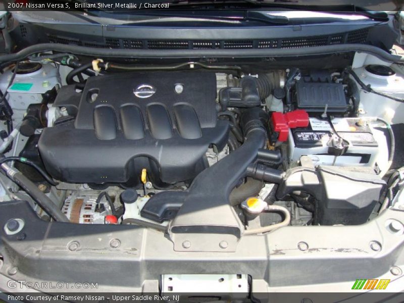 Brilliant Silver Metallic / Charcoal 2007 Nissan Versa S