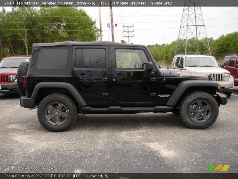 Black / Dark Slate Gray/Medium Slate Gray 2010 Jeep Wrangler Unlimited Mountain Edition 4x4