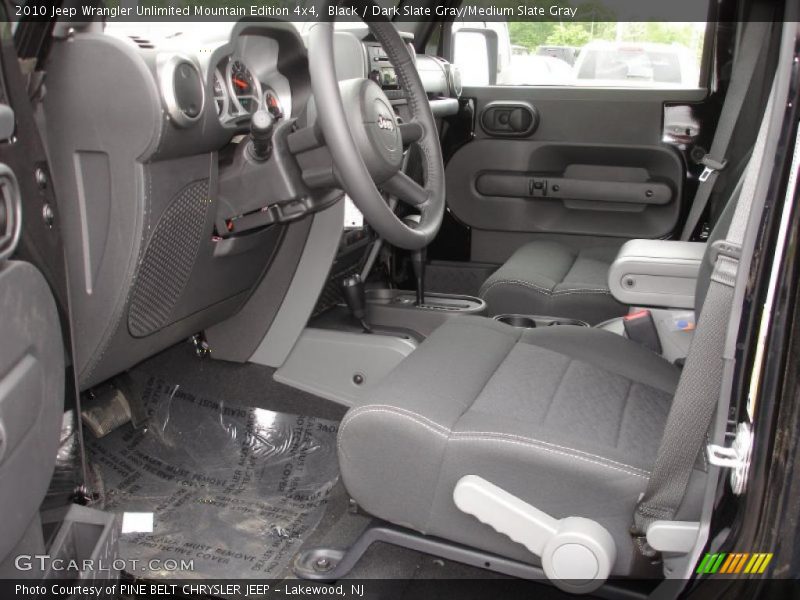 Black / Dark Slate Gray/Medium Slate Gray 2010 Jeep Wrangler Unlimited Mountain Edition 4x4