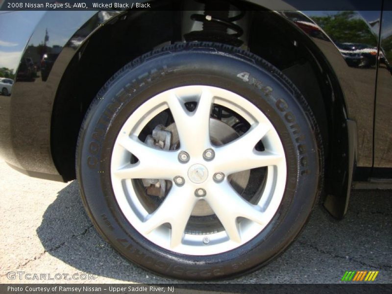 Wicked Black / Black 2008 Nissan Rogue SL AWD