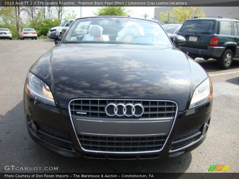 Phantom Black Pearl Effect / Limestone Gray Leather/Alcantara 2010 Audi TT 2.0 TFSI quattro Roadster