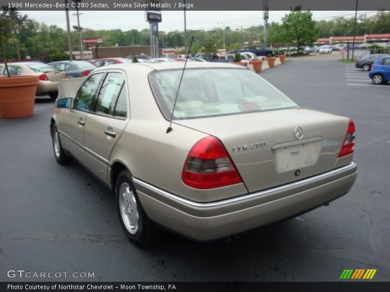 Smoke Silver Metallic / Beige 1996 Mercedes-Benz C 280 Sedan