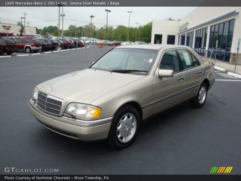 Smoke Silver Metallic / Beige 1996 Mercedes-Benz C 280 Sedan