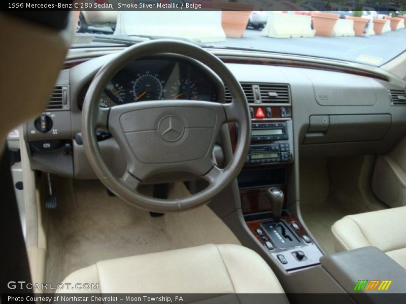 Smoke Silver Metallic / Beige 1996 Mercedes-Benz C 280 Sedan