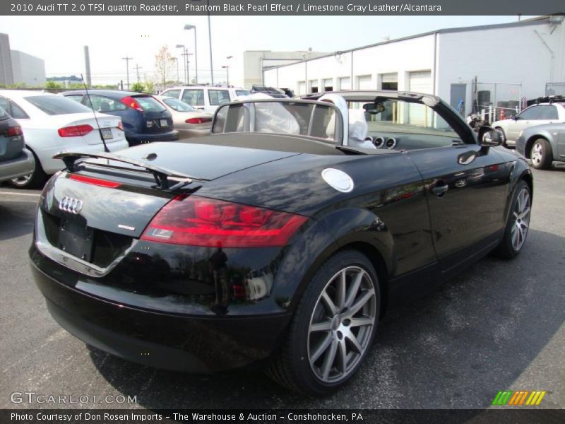 Phantom Black Pearl Effect / Limestone Gray Leather/Alcantara 2010 Audi TT 2.0 TFSI quattro Roadster