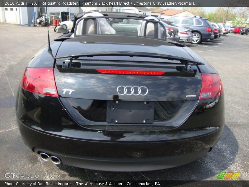 Phantom Black Pearl Effect / Limestone Gray Leather/Alcantara 2010 Audi TT 2.0 TFSI quattro Roadster