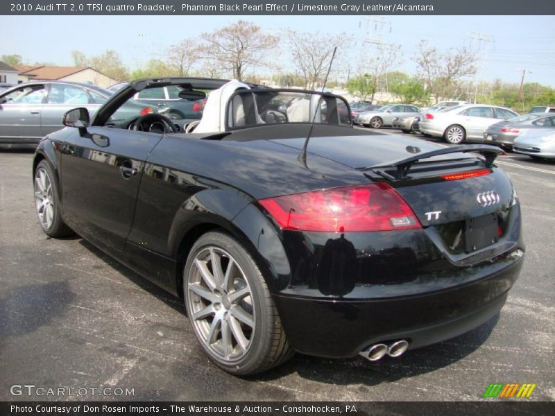 Phantom Black Pearl Effect / Limestone Gray Leather/Alcantara 2010 Audi TT 2.0 TFSI quattro Roadster