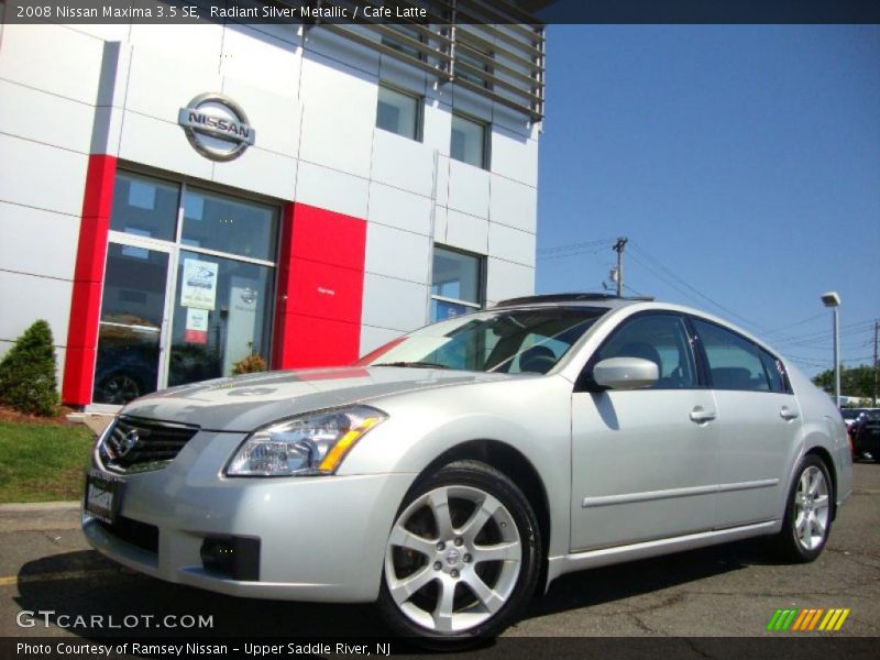 Radiant Silver Metallic / Cafe Latte 2008 Nissan Maxima 3.5 SE