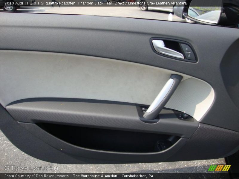 Phantom Black Pearl Effect / Limestone Gray Leather/Alcantara 2010 Audi TT 2.0 TFSI quattro Roadster