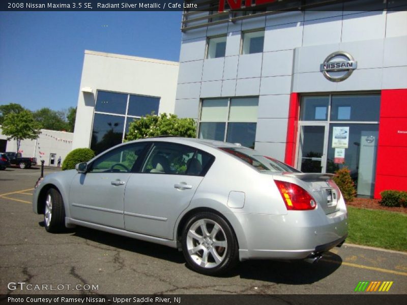 Radiant Silver Metallic / Cafe Latte 2008 Nissan Maxima 3.5 SE