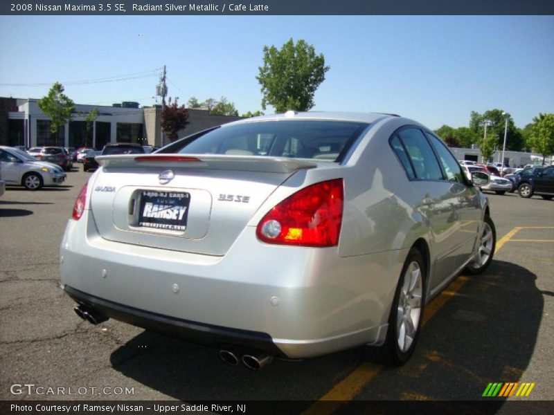 Radiant Silver Metallic / Cafe Latte 2008 Nissan Maxima 3.5 SE