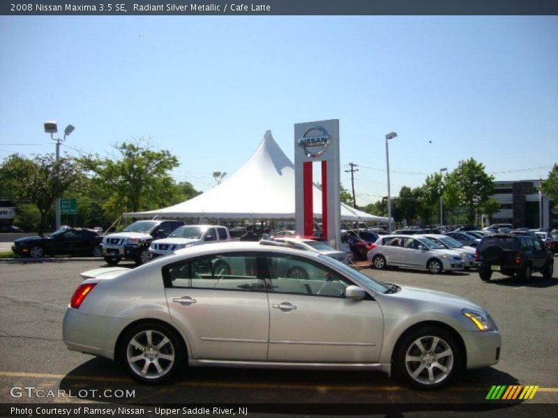 Radiant Silver Metallic / Cafe Latte 2008 Nissan Maxima 3.5 SE