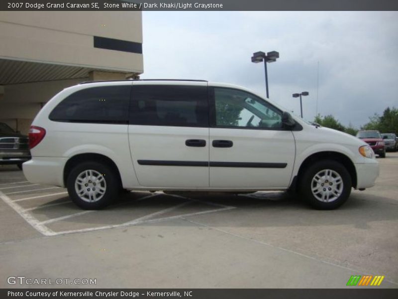 Stone White / Dark Khaki/Light Graystone 2007 Dodge Grand Caravan SE