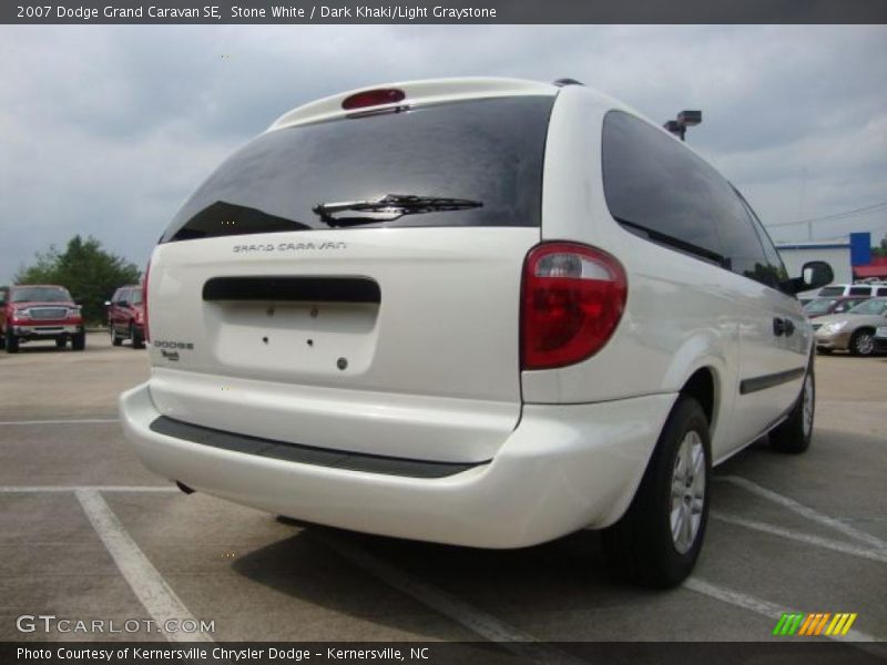 Stone White / Dark Khaki/Light Graystone 2007 Dodge Grand Caravan SE