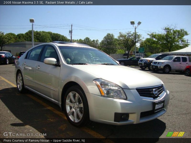 Radiant Silver Metallic / Cafe Latte 2008 Nissan Maxima 3.5 SE