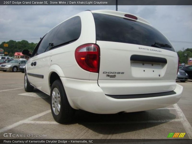 Stone White / Dark Khaki/Light Graystone 2007 Dodge Grand Caravan SE