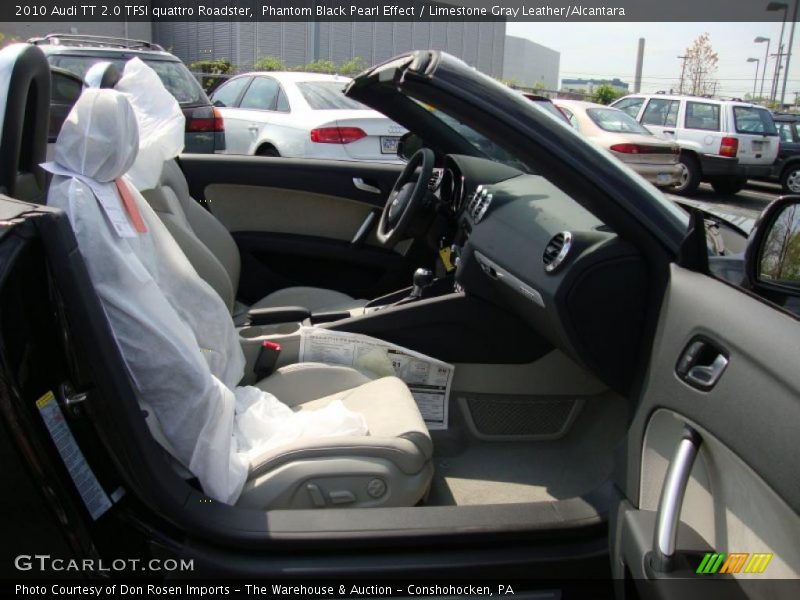 Phantom Black Pearl Effect / Limestone Gray Leather/Alcantara 2010 Audi TT 2.0 TFSI quattro Roadster