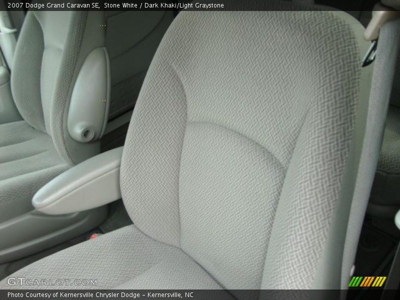 Stone White / Dark Khaki/Light Graystone 2007 Dodge Grand Caravan SE