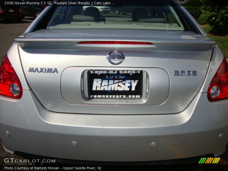 Radiant Silver Metallic / Cafe Latte 2008 Nissan Maxima 3.5 SE