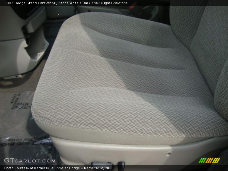 Stone White / Dark Khaki/Light Graystone 2007 Dodge Grand Caravan SE
