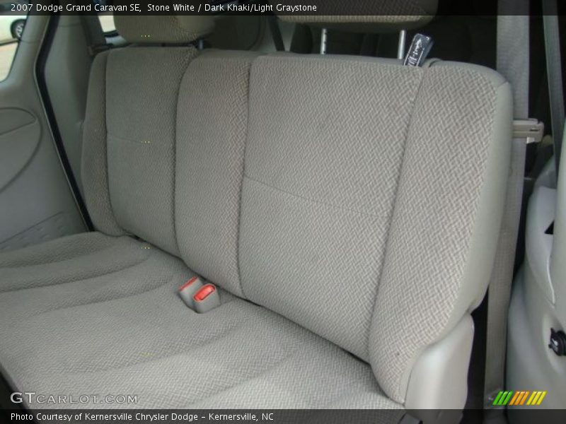Stone White / Dark Khaki/Light Graystone 2007 Dodge Grand Caravan SE