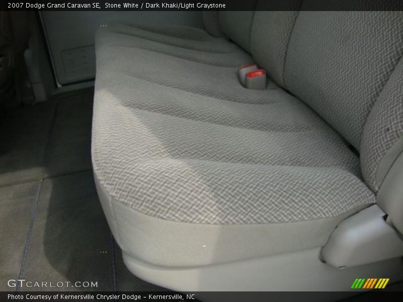 Stone White / Dark Khaki/Light Graystone 2007 Dodge Grand Caravan SE